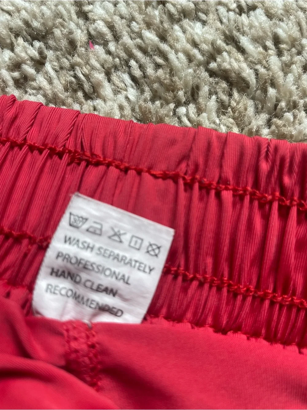 Girls butterfly  Active Shorts - Red, white and black.